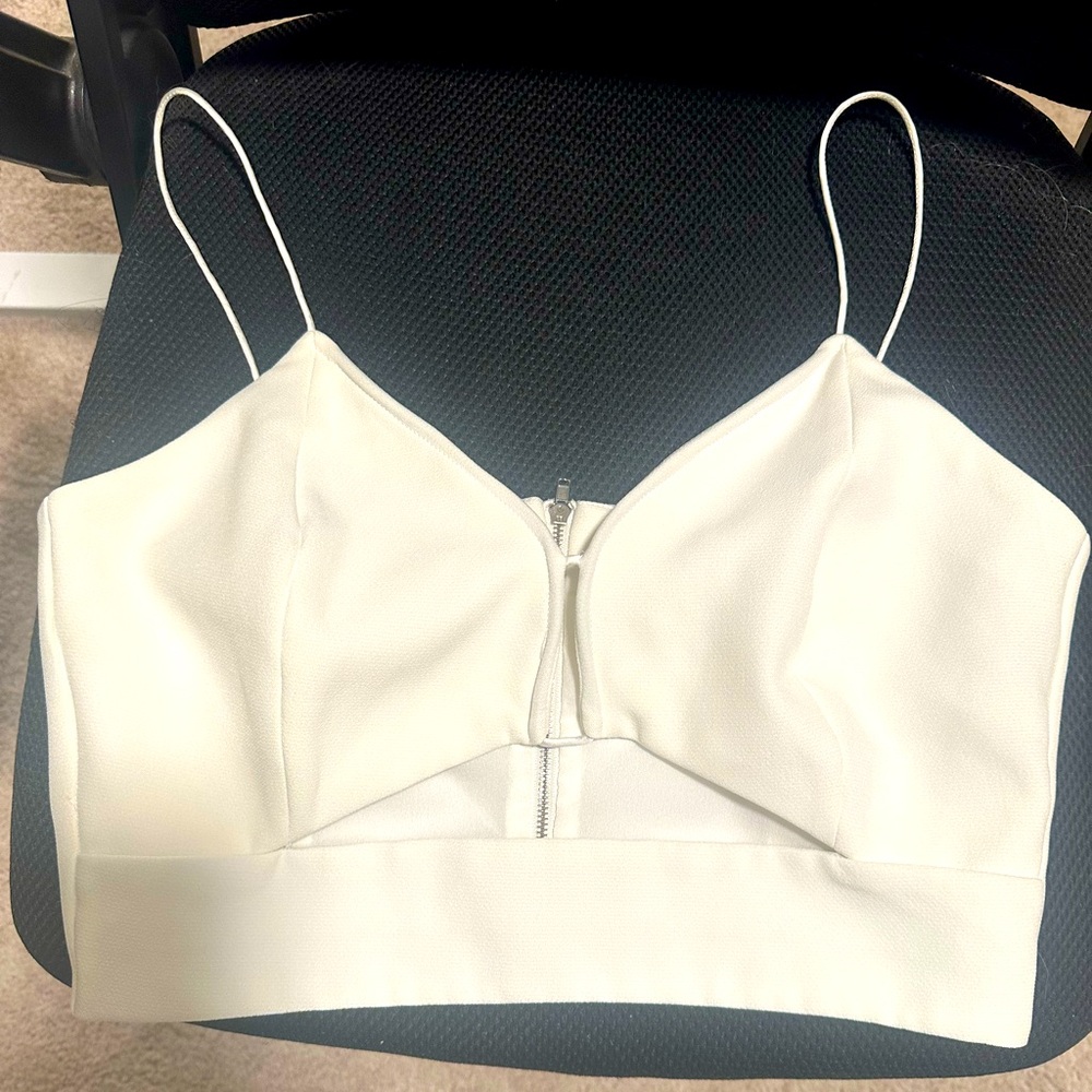 Endless Rose White Crop Top